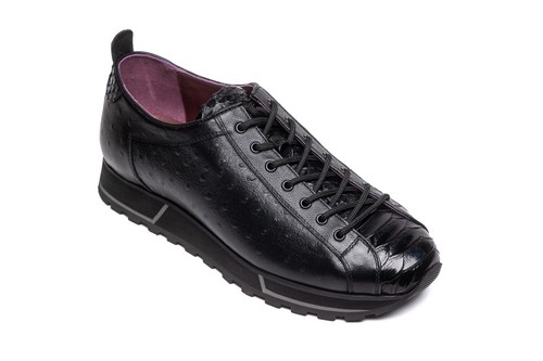 Herren leder sneaker - leder, –