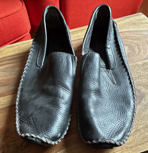 Vintage leather herren - leather, slipper